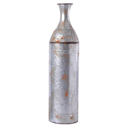 Foro 43 in. Rustic Farmhouse Style Galvanized Metal Floor Vase Decoration - Large FO2641815